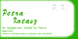 petra kotasz business card